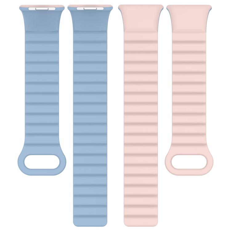 For Xiaomi Band 10 Pro / Redmi Watch 6 / 5 Two Color Magnetic Silicone Watch Band