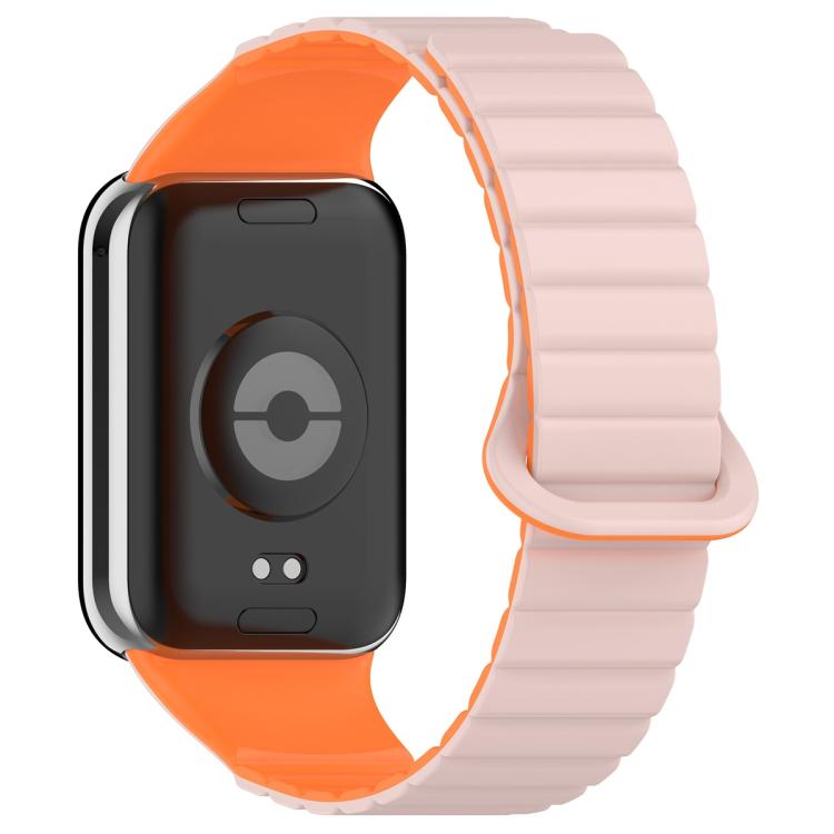 For Xiaomi Band 10 Pro / Redmi Watch 6 / 5 Two Color Magnetic Silicone Watch Band