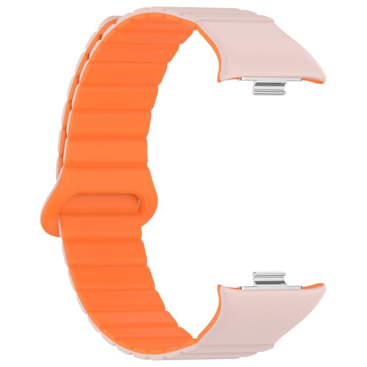 For Xiaomi Band 10 Pro / Redmi Watch 6 / 5 Two Color Magnetic Silicone Watch Band