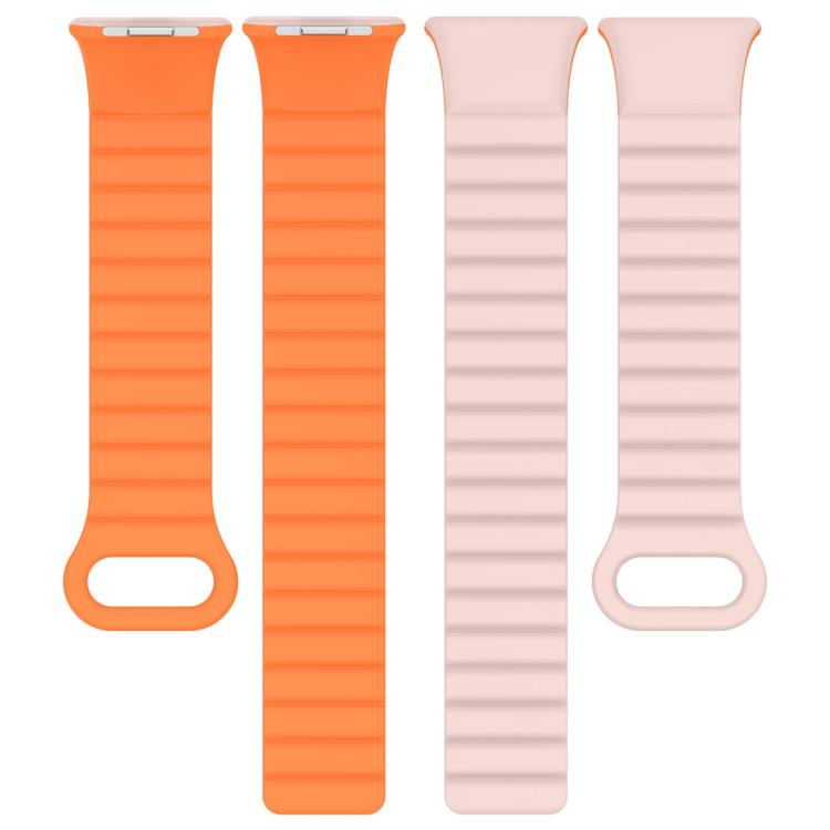For Xiaomi Band 10 Pro / Redmi Watch 6 / 5 Two Color Magnetic Silicone Watch Band
