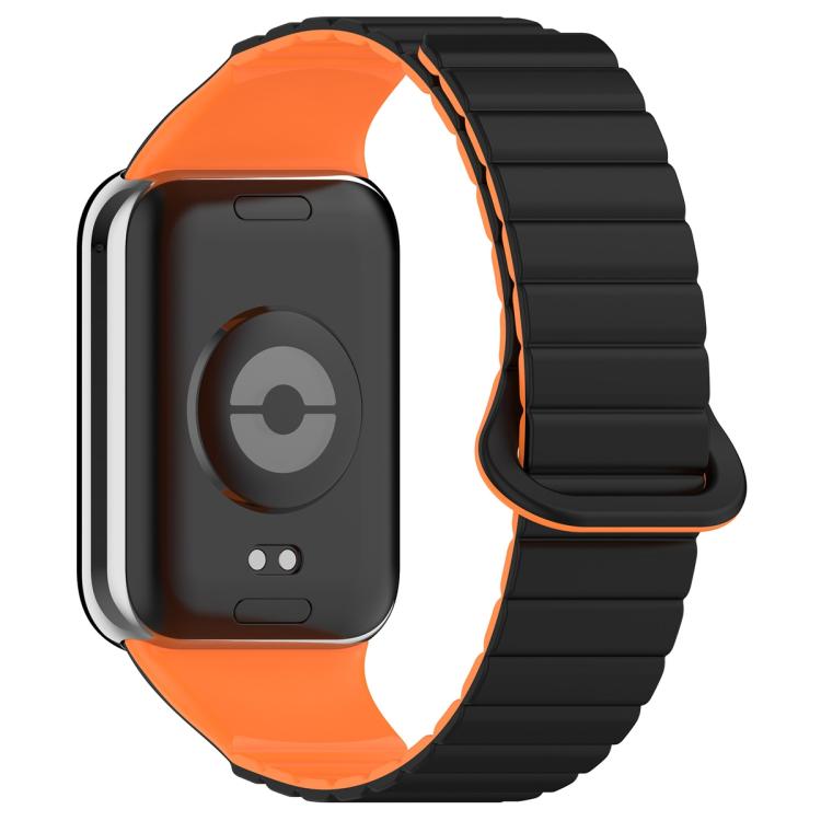 For Xiaomi Band 10 Pro / Redmi Watch 6 / 5 Two Color Magnetic Silicone Watch Band