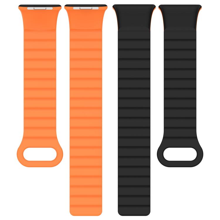 For Xiaomi Band 10 Pro / Redmi Watch 6 / 5 Two Color Magnetic Silicone Watch Band