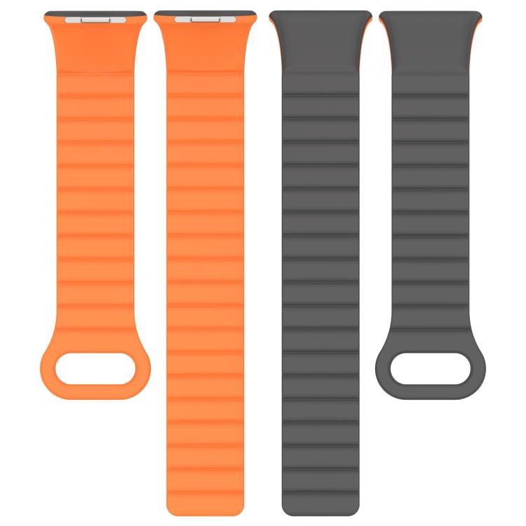 For Xiaomi Band 10 Pro / Redmi Watch 6 / 5 Two Color Magnetic Silicone Watch Band