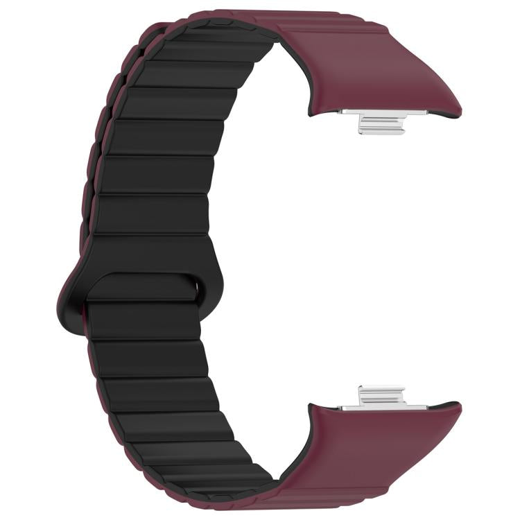 For Xiaomi Band 10 Pro / Redmi Watch 6 / 5 Two Color Magnetic Silicone Watch Band