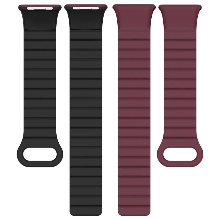 For Xiaomi Band 10 Pro / Redmi Watch 6 / 5 Two Color Magnetic Silicone Watch Band