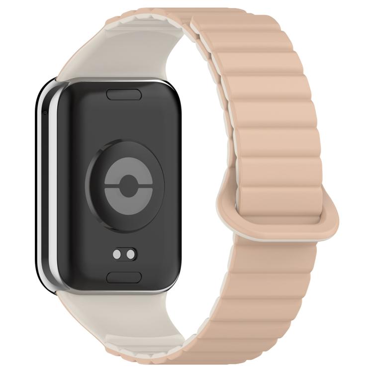 For Xiaomi Band 10 Pro / Redmi Watch 6 / 5 Two Color Magnetic Silicone Watch Band