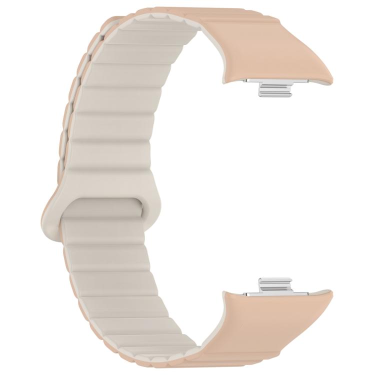 For Xiaomi Band 10 Pro / Redmi Watch 6 / 5 Two Color Magnetic Silicone Watch Band