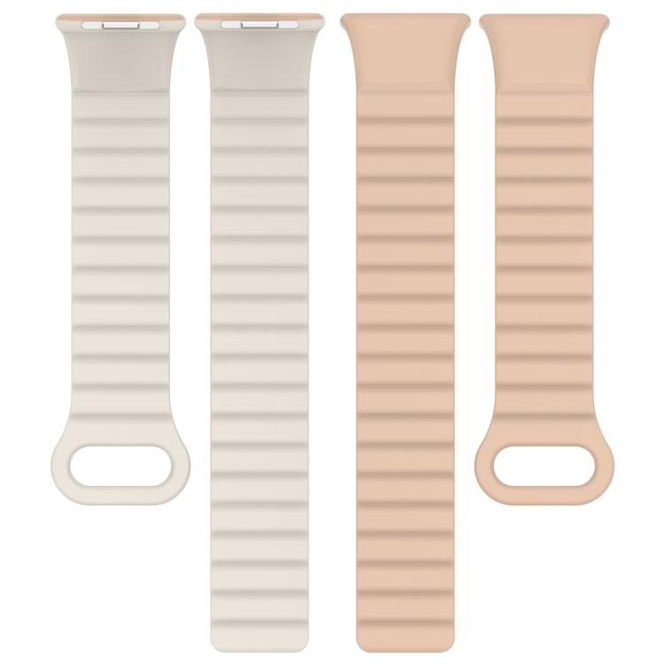 For Xiaomi Band 10 Pro / Redmi Watch 6 / 5 Two Color Magnetic Silicone Watch Band