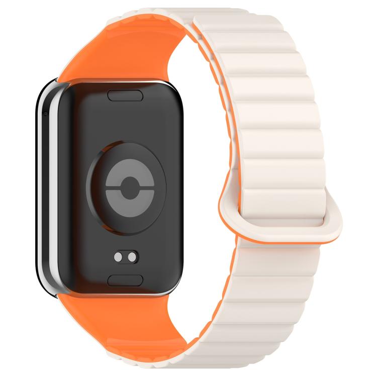 For Xiaomi Band 10 Pro / Redmi Watch 6 / 5 Two Color Magnetic Silicone Watch Band