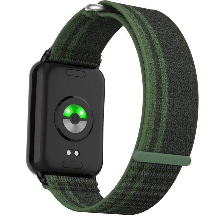 For Xiaomi Band 10 Pro / Redmi Watch 6 / 5 Nylon Loop Hook and Loop Fastener Watch Band