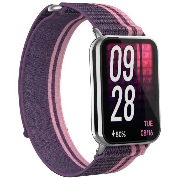 For Xiaomi Band 10 Pro / Redmi Watch 6 / 5 Nylon Loop Hook and Loop Fastener Watch Band