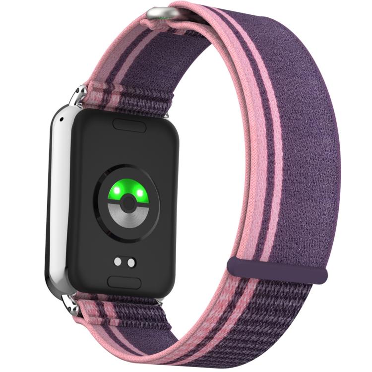 For Xiaomi Band 10 Pro / Redmi Watch 6 / 5 Nylon Loop Hook and Loop Fastener Watch Band