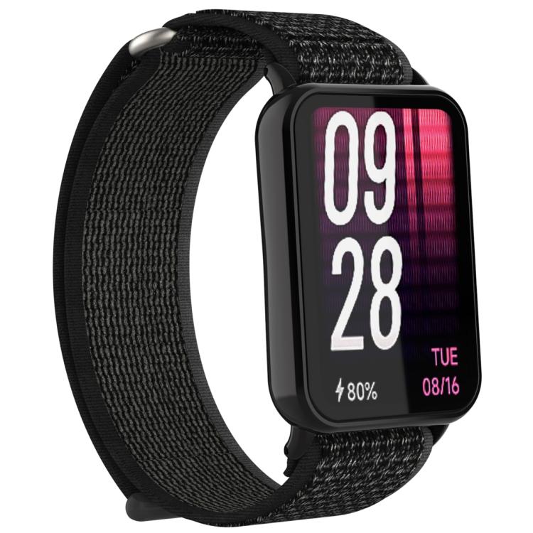 For Xiaomi Band 10 Pro / Redmi Watch 6 / 5 Nylon Loop Hook and Loop Fastener Watch Band