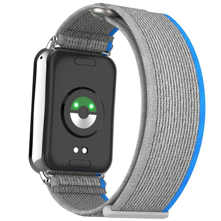 For Xiaomi Band 10 Pro / Redmi Watch 6 / 5 Nylon Loop Hook and Loop Fastener Watch Band