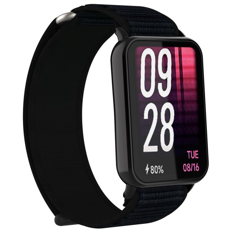 For Xiaomi Band 10 Pro / Redmi Watch 6 / 5 Nylon Loop Hook and Loop Fastener Watch Band