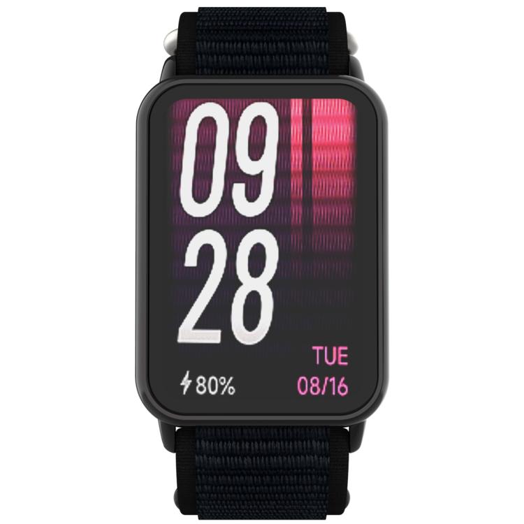 For Xiaomi Band 10 Pro / Redmi Watch 6 / 5 Nylon Loop Hook and Loop Fastener Watch Band