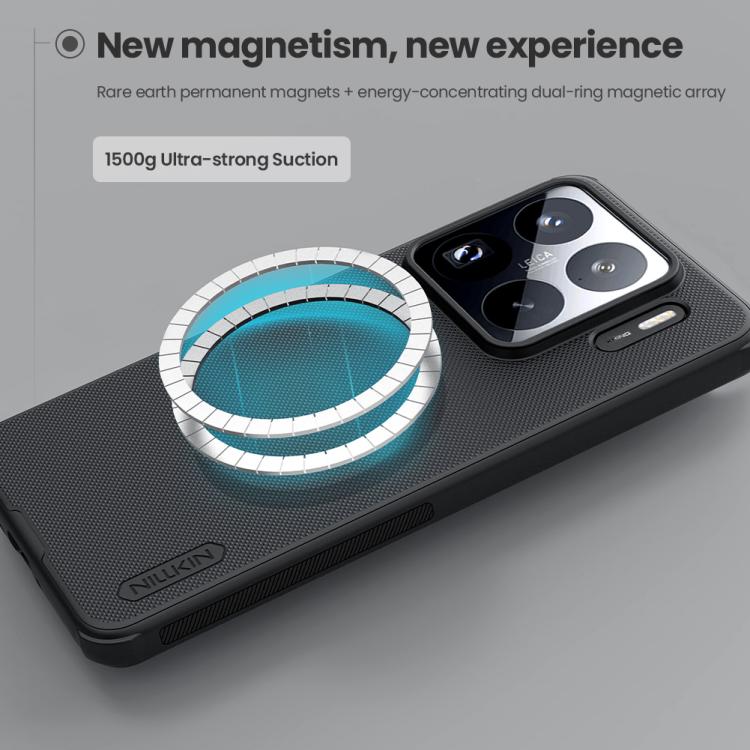 For Xiaomi 15S Pro NILLKIN Frosted Shield Pro Magnetic Magsafe Phone Case - Black