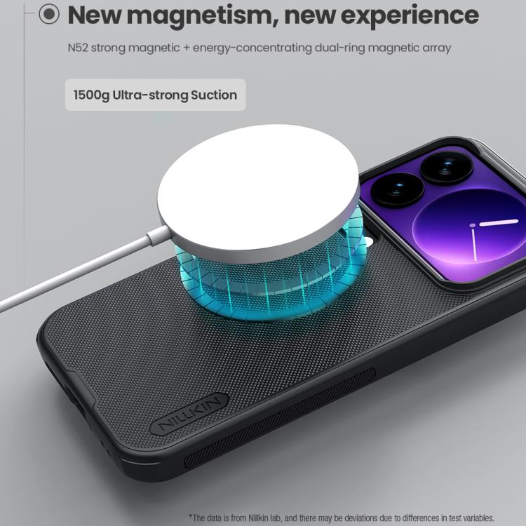 For Xiaomi 17 Pro NILLKIN Frosted Shield Pro Magnetic Magsafe Phone Case - Black