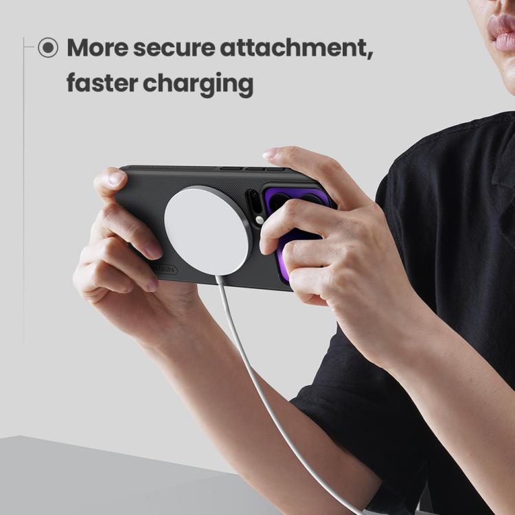 For Xiaomi 17 Pro NILLKIN Frosted Shield Pro Magnetic Magsafe Phone Case - Black