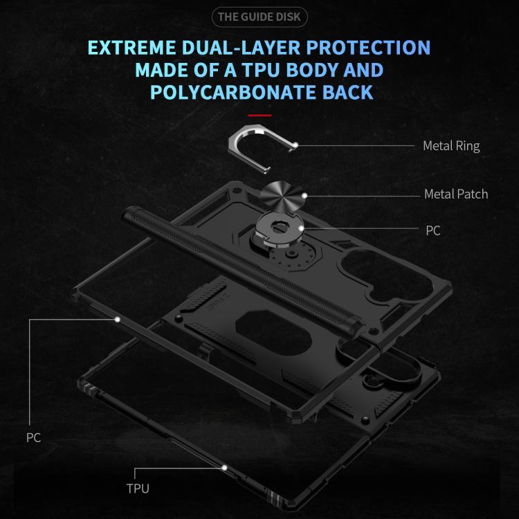 For Samsung Galaxy Z Fold7 5G Shockproof TPU + PC Phone Case with Holder