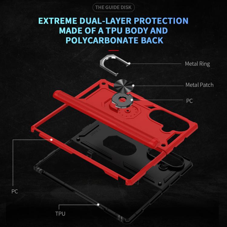 For Samsung Galaxy Z Fold7 5G Shockproof TPU + PC Phone Case with Holder