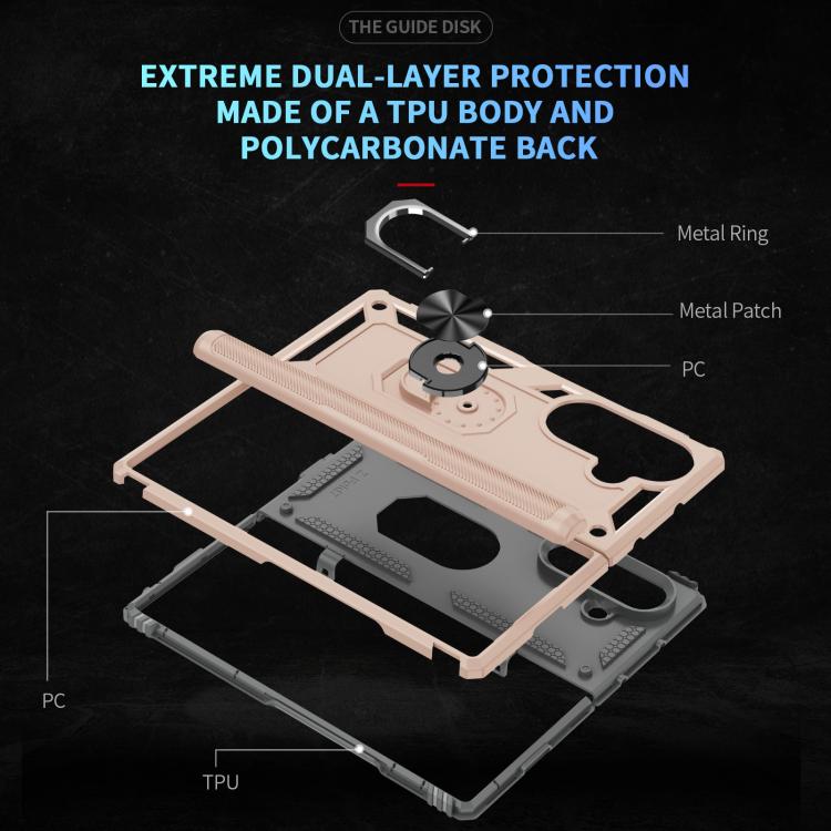 For Samsung Galaxy Z Fold7 5G Shockproof TPU + PC Phone Case with Holder