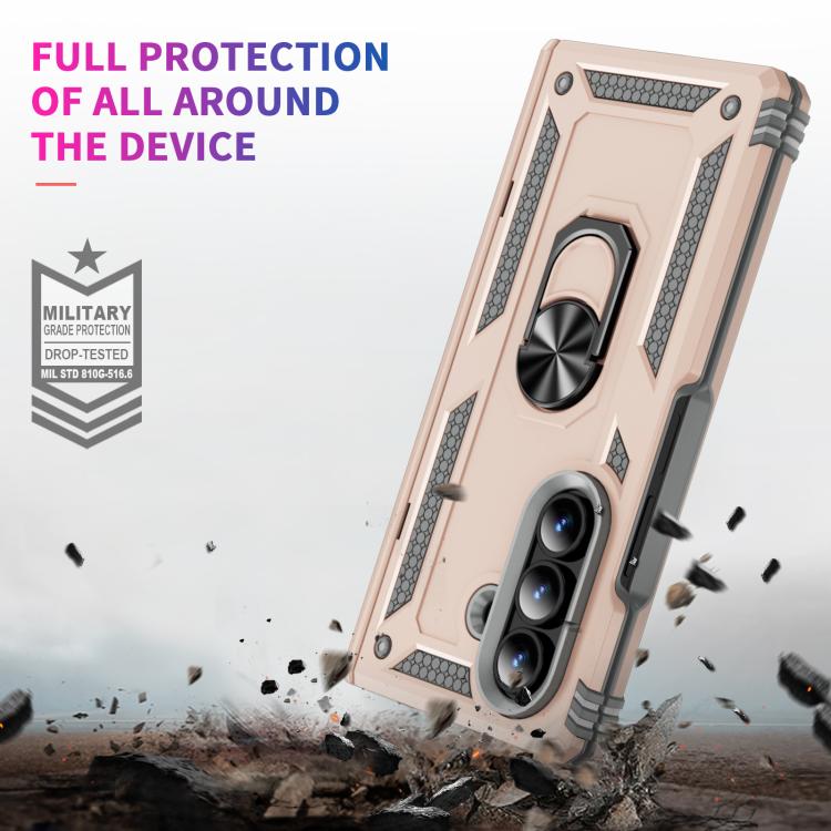 For Samsung Galaxy Z Fold7 5G Shockproof TPU + PC Phone Case with Holder