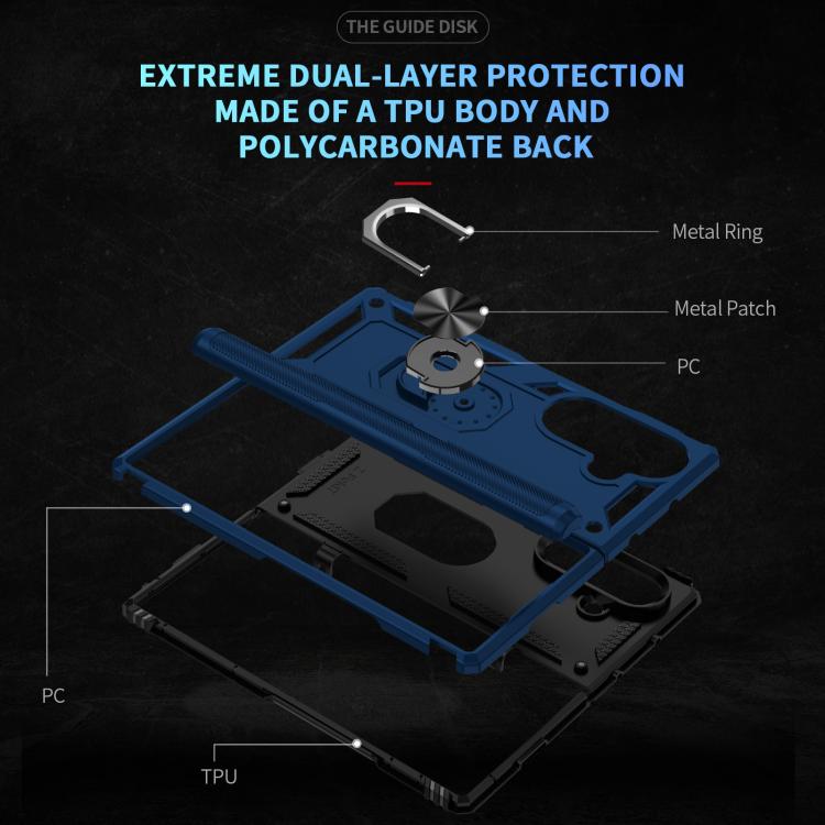 For Samsung Galaxy Z Fold7 5G Shockproof TPU + PC Phone Case with Holder