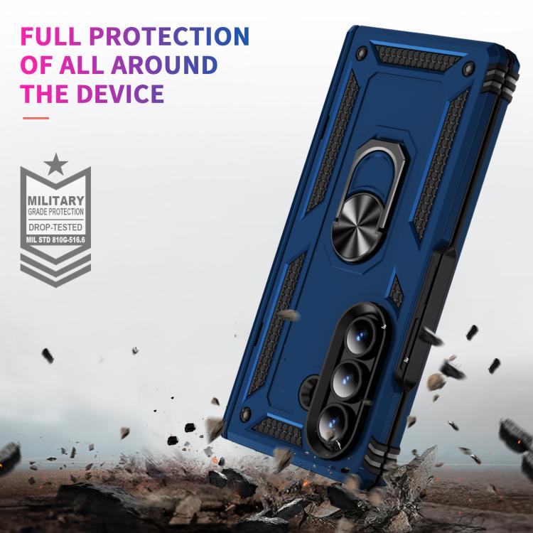 For Samsung Galaxy Z Fold7 5G Shockproof TPU + PC Phone Case with Holder