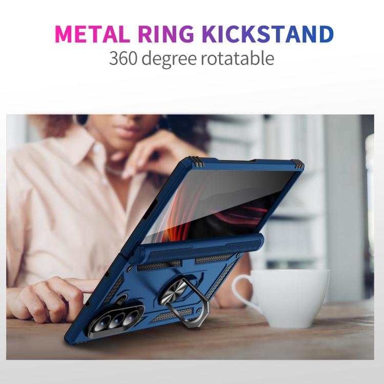 For Samsung Galaxy Z Fold7 5G Shockproof TPU + PC Phone Case with Holder