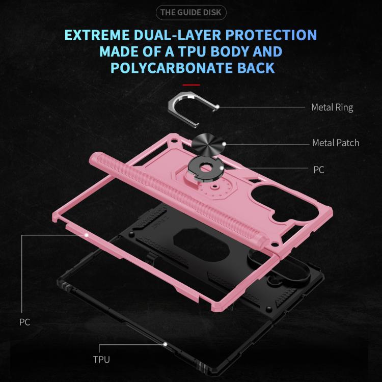 For Samsung Galaxy Z Fold7 5G Shockproof TPU + PC Phone Case with Holder