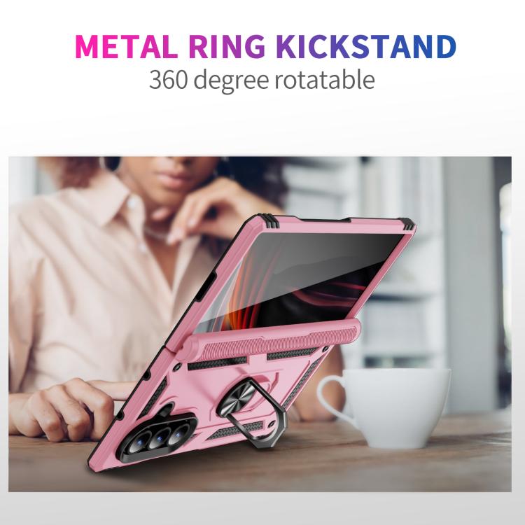 For Samsung Galaxy Z Fold7 5G Shockproof TPU + PC Phone Case with Holder