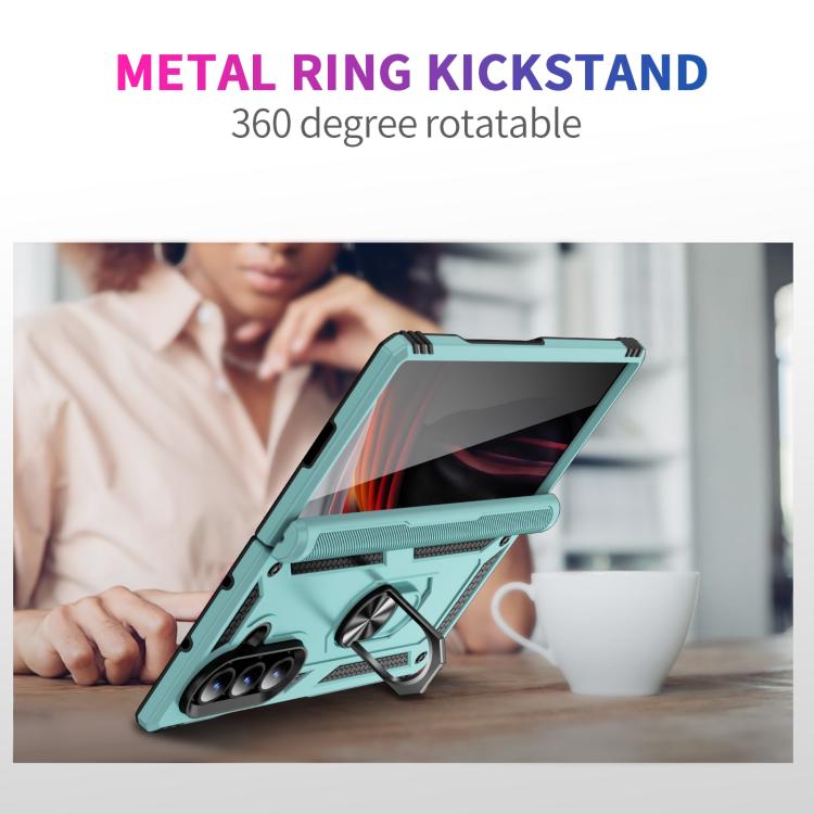 For Samsung Galaxy Z Fold7 5G Shockproof TPU + PC Phone Case with Holder