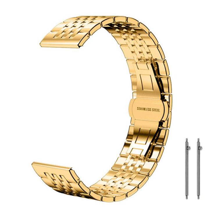 22mm xDfind Seven-bead Solid Stainless Steel Watch Band