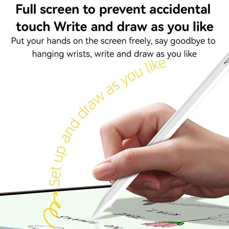 Yesido ST18 Magnetic Wireless Charging Stylus Pencil For iPad Series - White