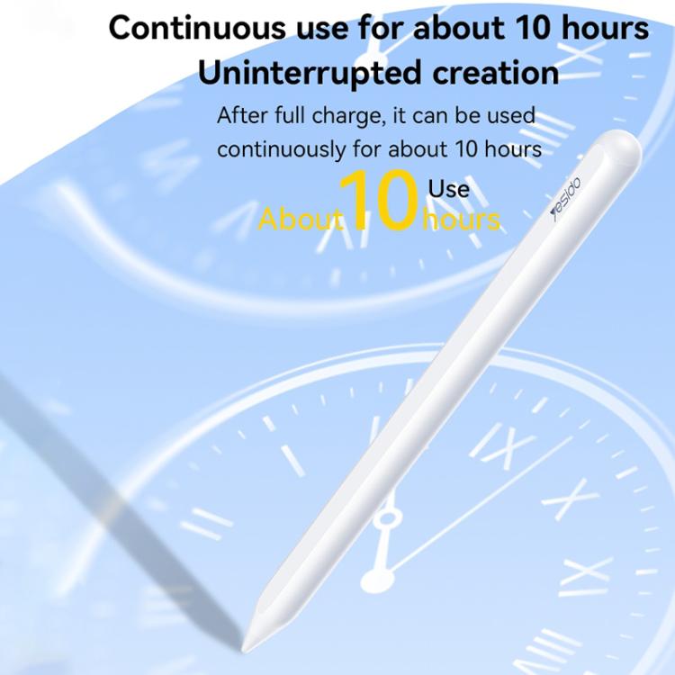 Yesido ST18 Magnetic Wireless Charging Stylus Pencil For iPad Series - White