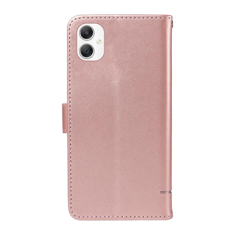 For Samsung Galaxy A07 5G Adorable Cat Embossed Pattern Flip Leather Phone Case