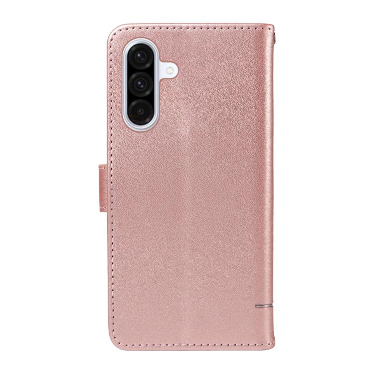 For Samsung Galaxy A56 5G Adorable Cat Embossed Pattern Flip Leather Phone Case
