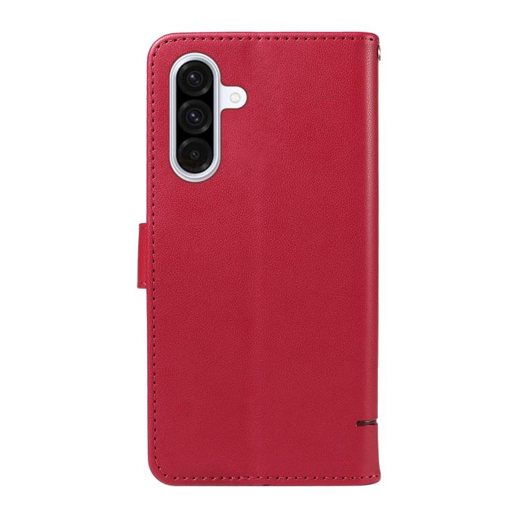 For Samsung Galaxy A56 5G Adorable Cat Embossed Pattern Flip Leather Phone Case