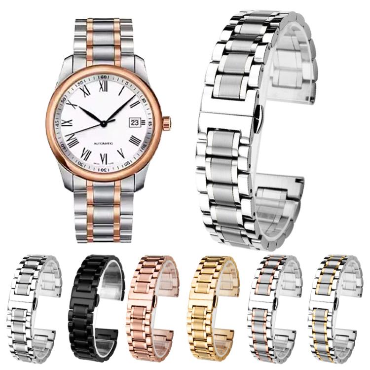 14mm xDfind Five-bead Solid Stainless Steel Butterfly Buckle Watch Band