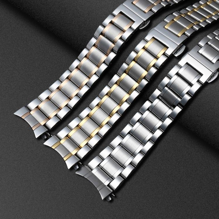 14mm xDfind Five-bead Solid Stainless Steel Butterfly Buckle Watch Band