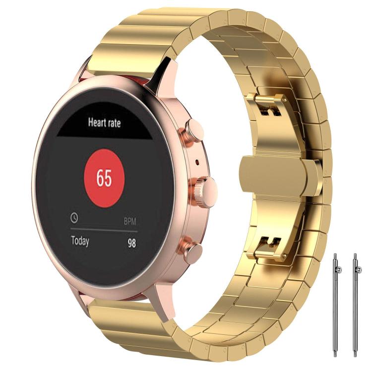 18mm xDfind One-bead Bamboo Solid Stainless Steel Watch Band