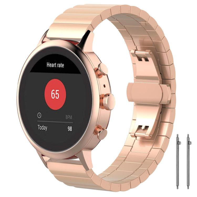 18mm xDfind One-bead Bamboo Solid Stainless Steel Watch Band