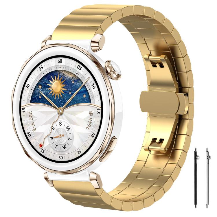 22mm xDfind One-bead Bamboo Solid Stainless Steel Watch Band