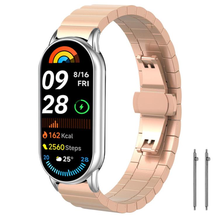 14mm xDfind One-bead Bamboo Solid Stainless Steel Watch Band