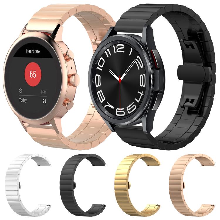 18mm xDfind One-bead Bamboo Solid Stainless Steel Watch Band