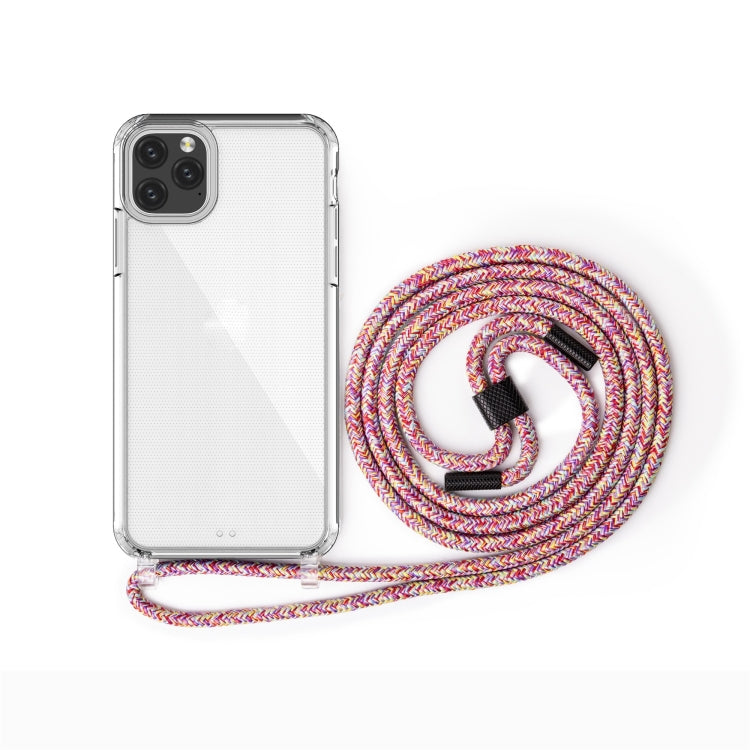 For iPhone 11 Pro PC+TPU Transparent All-inclusive Acrylic 2-in-1 Shockproof Phone Protective Case with Lanyard