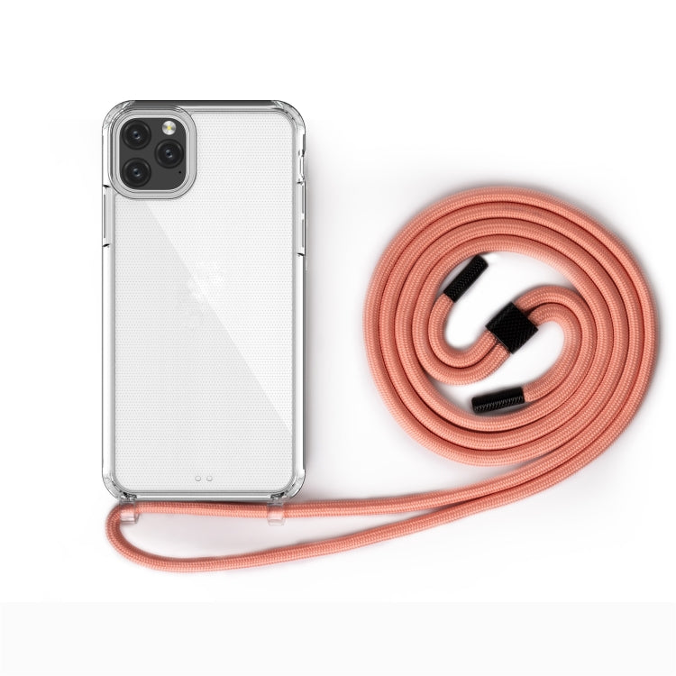For iPhone 11 Pro PC+TPU Transparent All-inclusive Acrylic 2-in-1 Shockproof Phone Protective Case with Lanyard