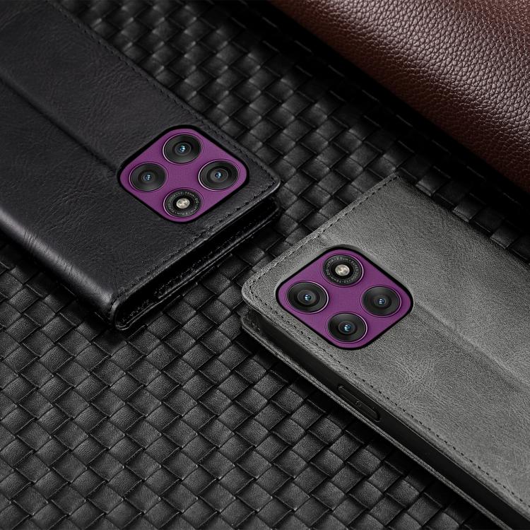 For Motorola Edge 60 Pro TTUDRCH RFID Retro Texture Magnetic Leather Phone Case
