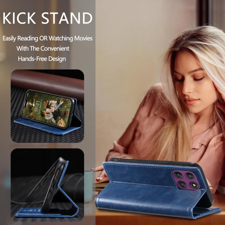 For Motorola Edge 60 Pro TTUDRCH RFID Retro Texture Magnetic Leather Phone Case